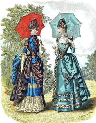 Gravure de mode 1870