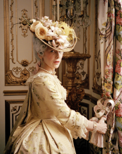 Chapeau à fleurs - "Marie-Antoinette"